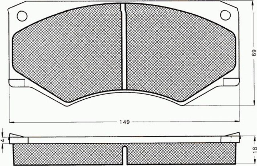 Pex 7018 - Kit pastiglie freno, Freno a disco autozon.pro