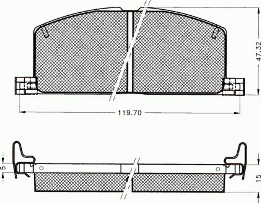 Pex 7081 - Kit pastiglie freno, Freno a disco autozon.pro