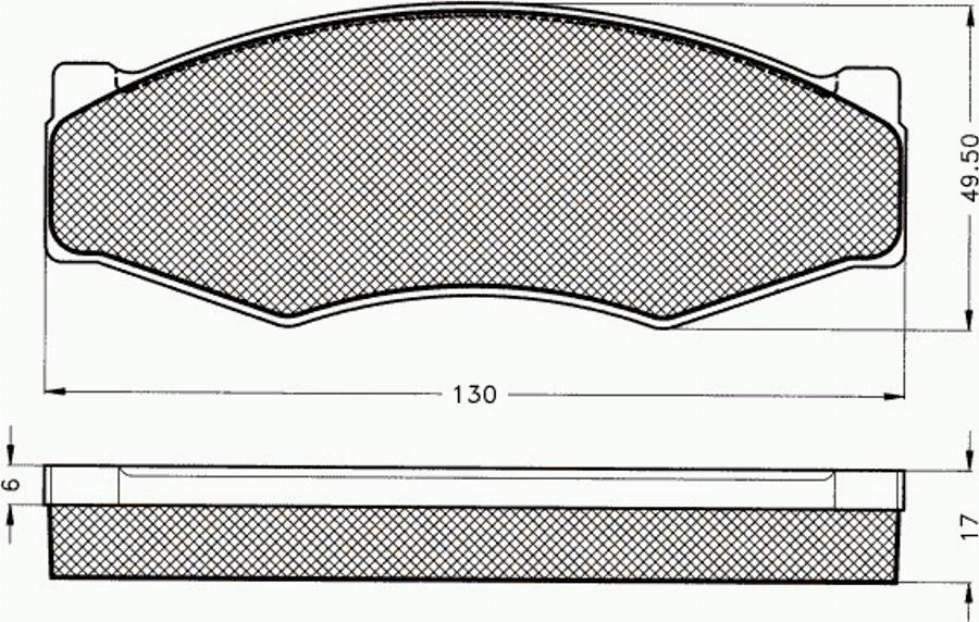 Pex 7082 - Kit pastiglie freno, Freno a disco autozon.pro