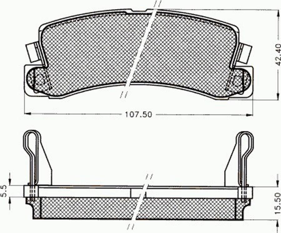 Pex 7039 - Kit pastiglie freno, Freno a disco autozon.pro