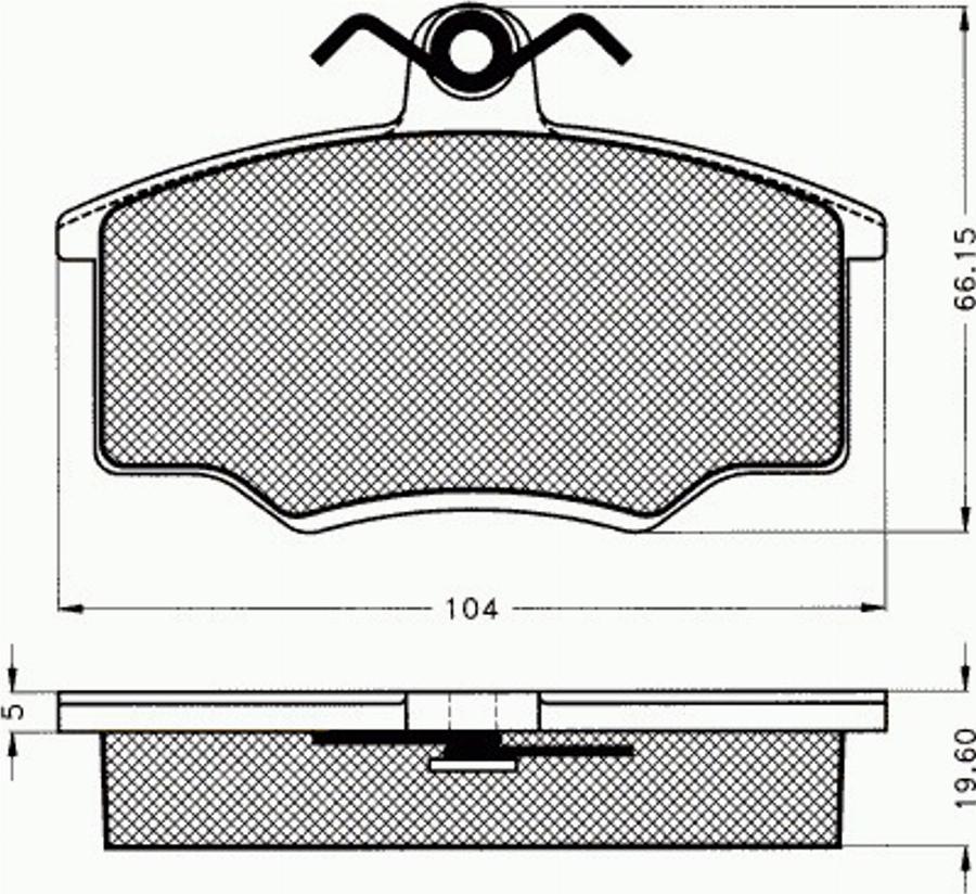 Pex 7022 - Kit pastiglie freno, Freno a disco autozon.pro