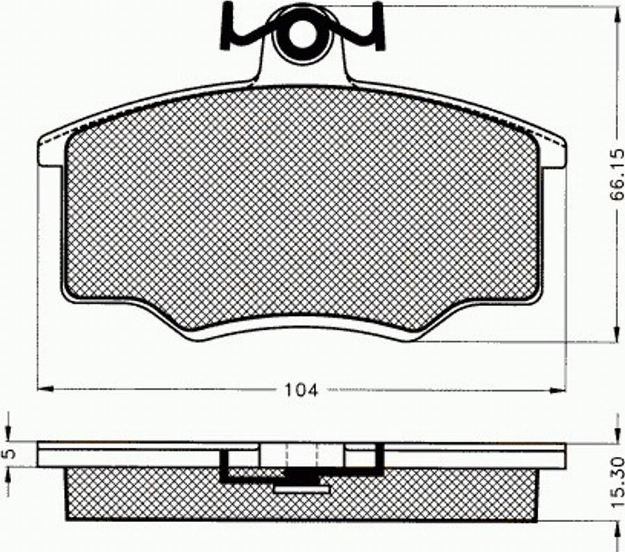 Pex 7027 - Kit pastiglie freno, Freno a disco autozon.pro