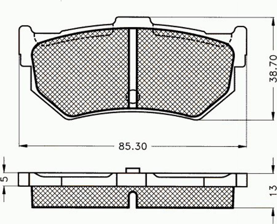 Pex 7075 - Kit pastiglie freno, Freno a disco autozon.pro