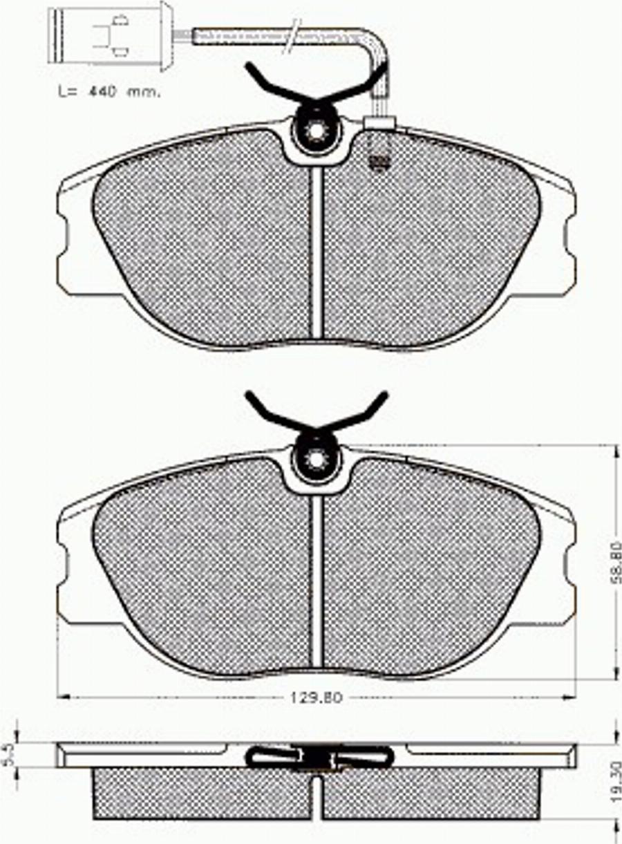 Pex 7192 - Kit pastiglie freno, Freno a disco autozon.pro