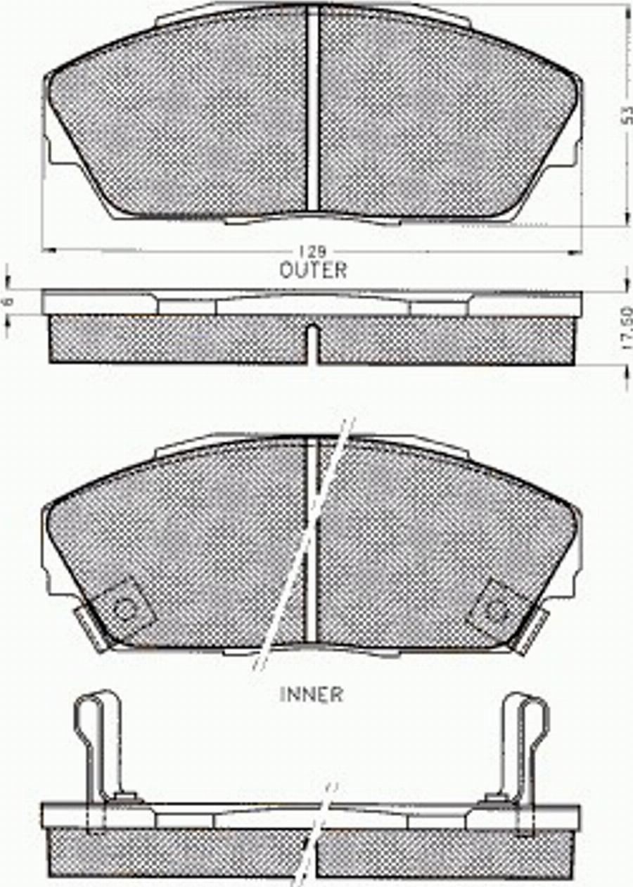 Pex 7.197 - Kit pastiglie freno, Freno a disco autozon.pro