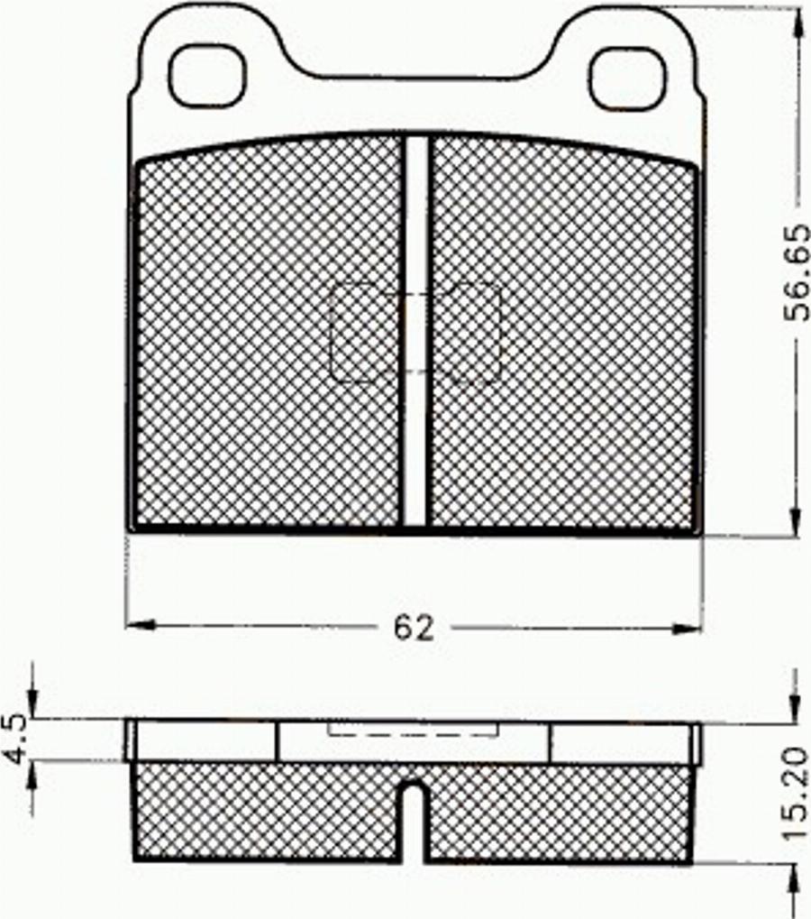 Pex 7151 - Kit pastiglie freno, Freno a disco autozon.pro