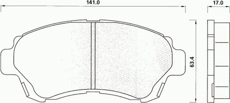 Pex 7158 - Kit pastiglie freno, Freno a disco autozon.pro