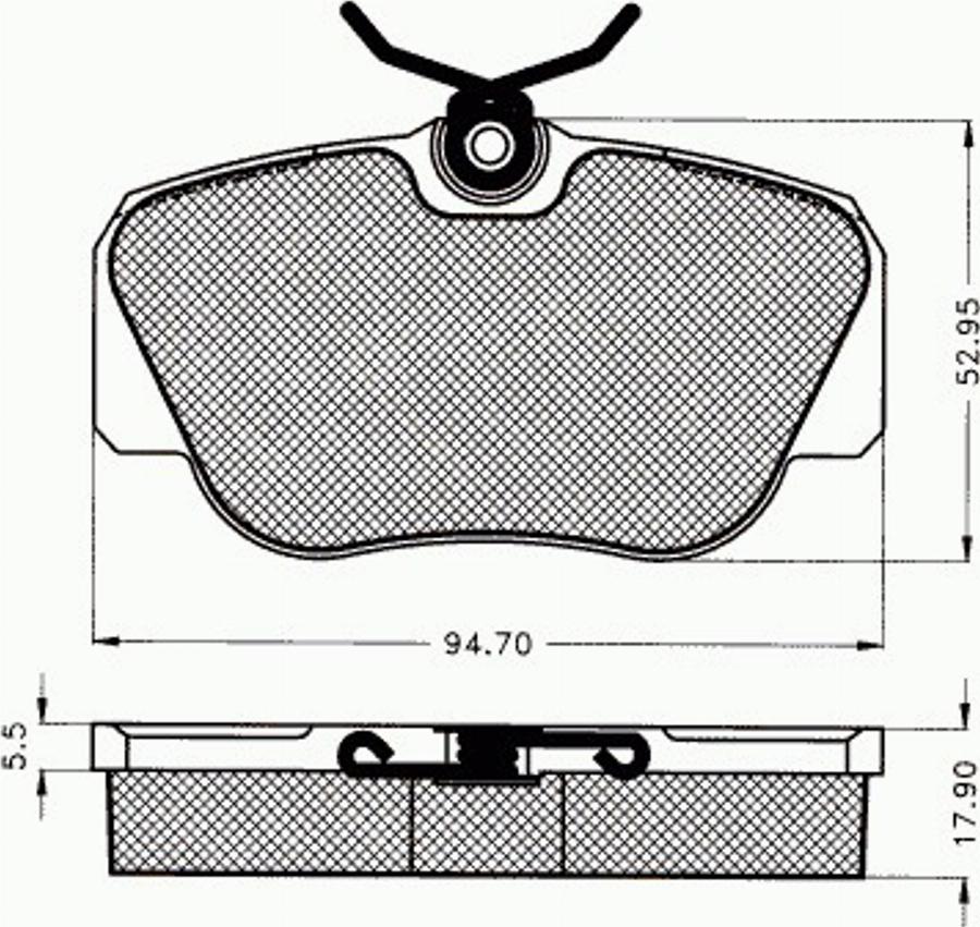 Pex 7.114 - Kit pastiglie freno, Freno a disco autozon.pro