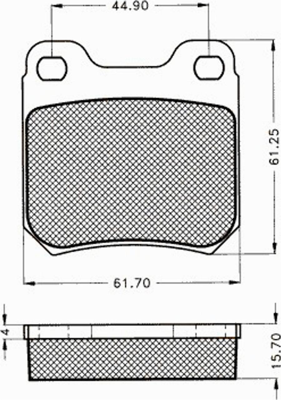 Pex 7183S - Kit pastiglie freno, Freno a disco autozon.pro