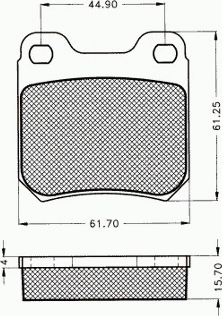 Pex 7183 - Kit pastiglie freno, Freno a disco autozon.pro