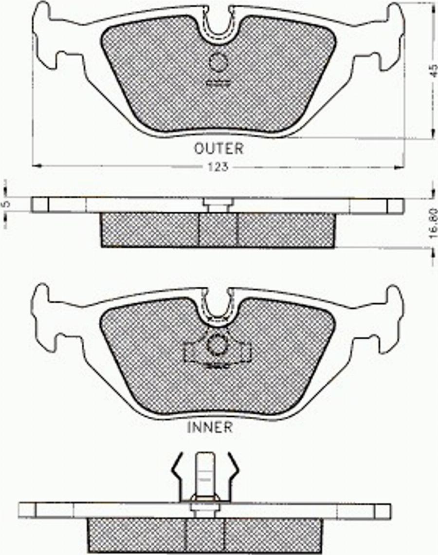 Pex 7.187 - Kit pastiglie freno, Freno a disco autozon.pro