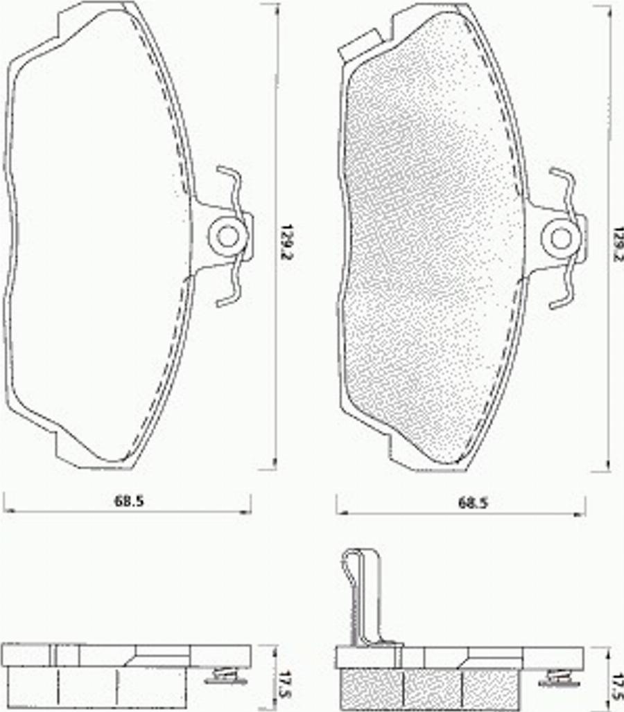 Pex 7133 - Kit pastiglie freno, Freno a disco autozon.pro