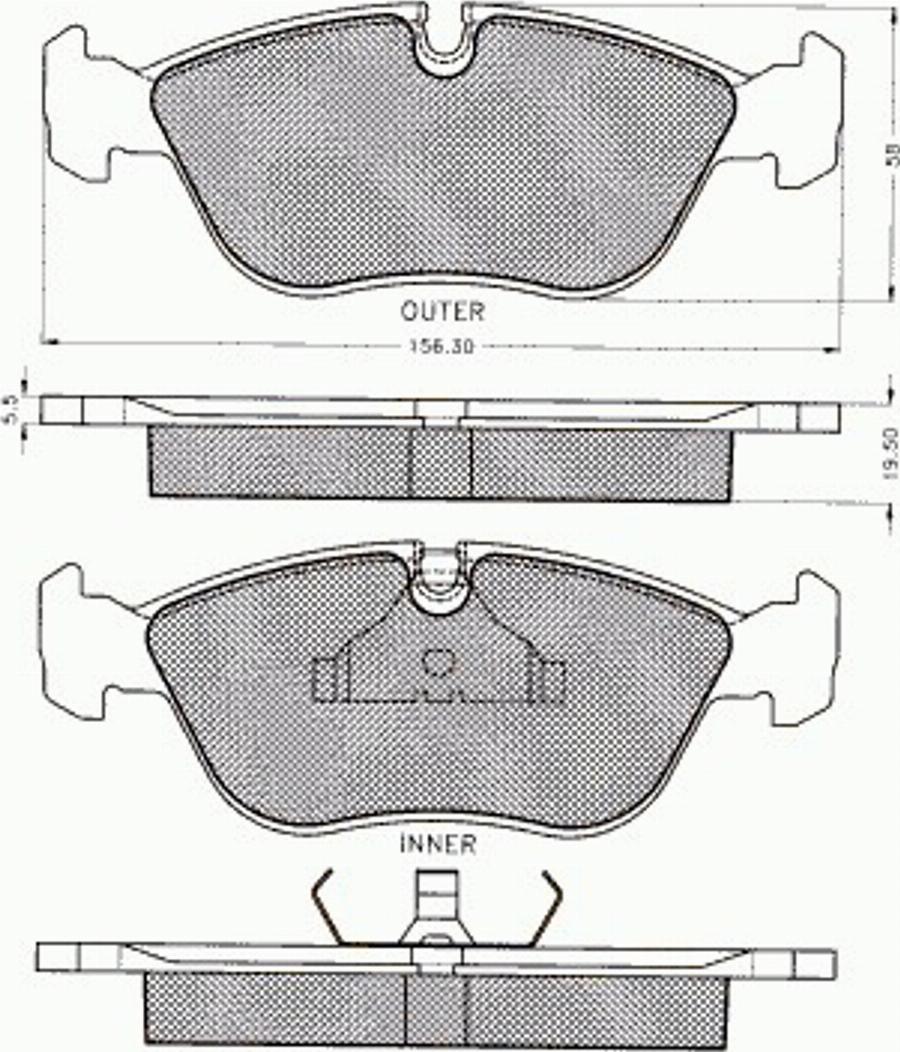 Pex 7137 - Kit pastiglie freno, Freno a disco autozon.pro