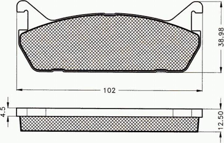 Pex 7121 - Kit pastiglie freno, Freno a disco autozon.pro