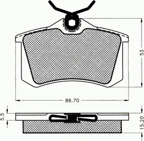 Pex 7.171 - Kit pastiglie freno, Freno a disco autozon.pro