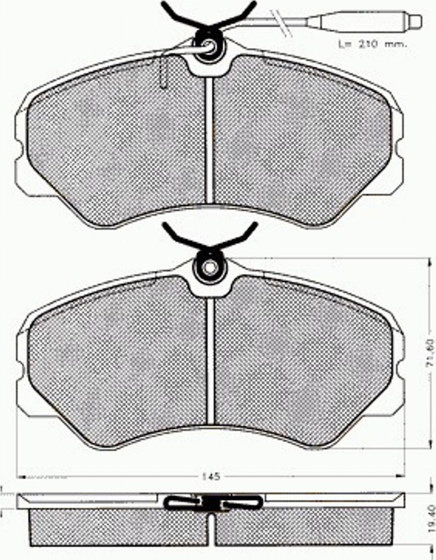 Pex 7178 - Kit pastiglie freno, Freno a disco autozon.pro