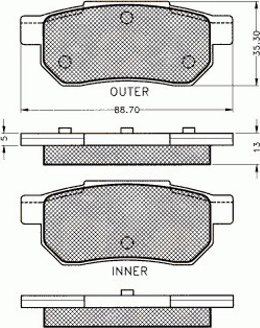 Pex 7.399 - Kit pastiglie freno, Freno a disco autozon.pro