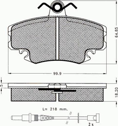 Pex 7.390 - Kit pastiglie freno, Freno a disco autozon.pro