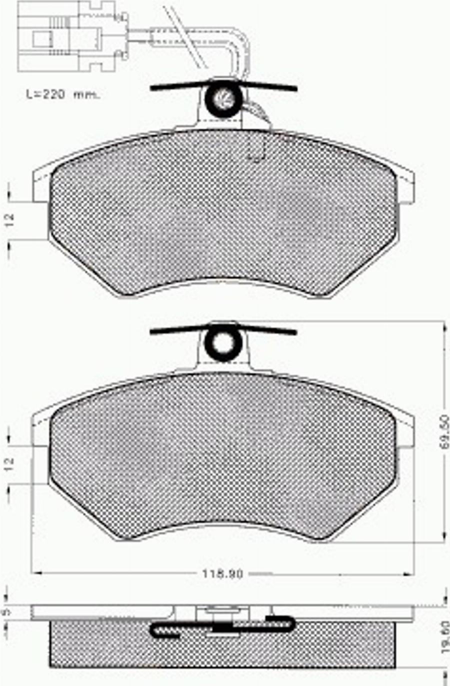 Pex 7391 - Kit pastiglie freno, Freno a disco autozon.pro