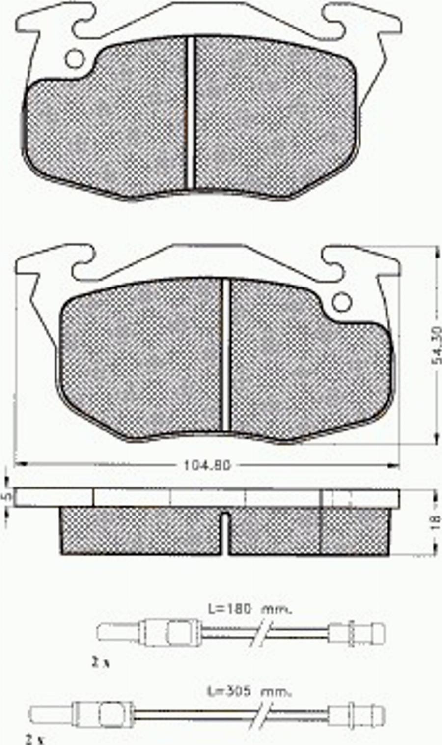 Pex 7.344 - Kit pastiglie freno, Freno a disco autozon.pro