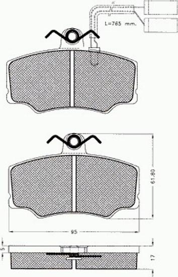 Pex 7345 - Kit pastiglie freno, Freno a disco autozon.pro