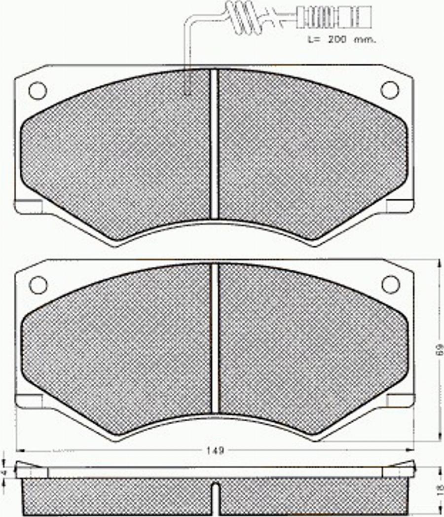 Pex 7.340 - Kit pastiglie freno, Freno a disco autozon.pro