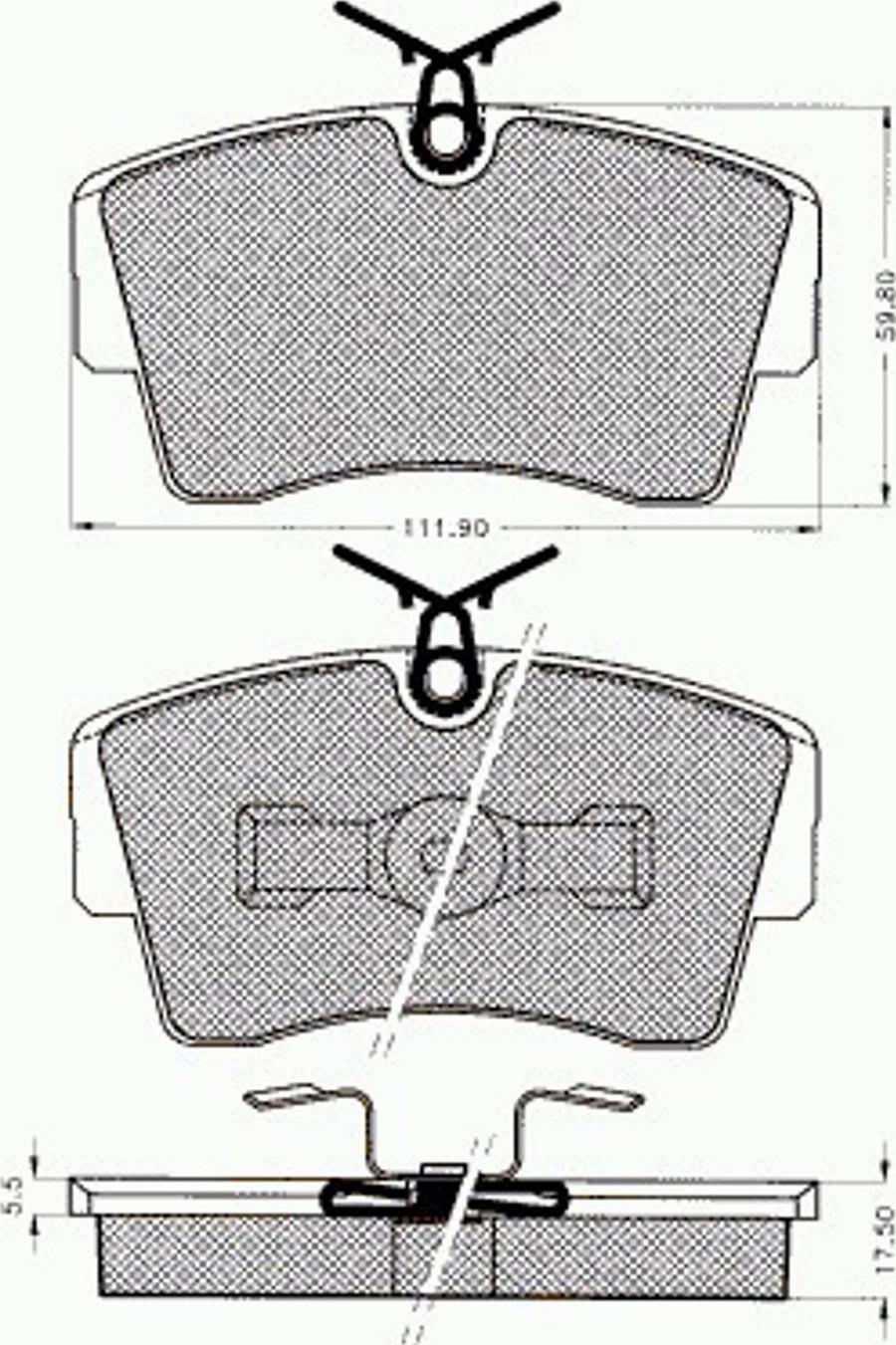 Pex 7341 - Kit pastiglie freno, Freno a disco autozon.pro