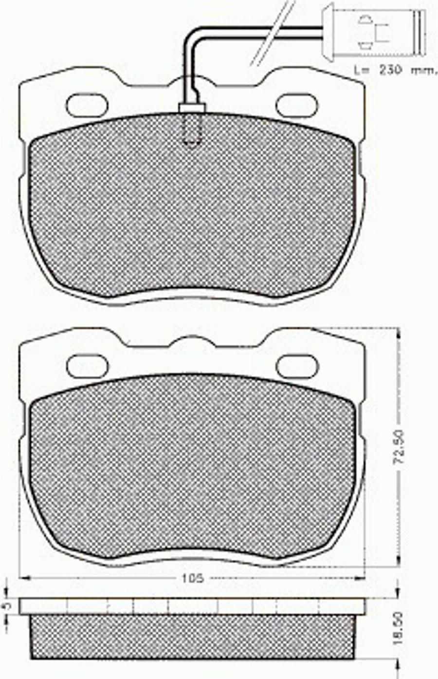 Pex 7.343 - Kit pastiglie freno, Freno a disco autozon.pro