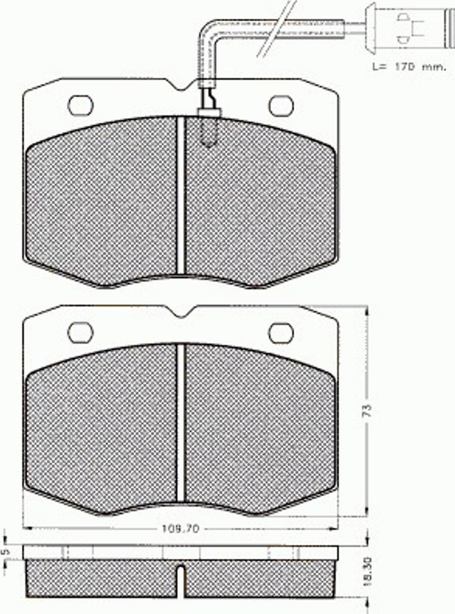 Pex 7353 - Kit pastiglie freno, Freno a disco autozon.pro