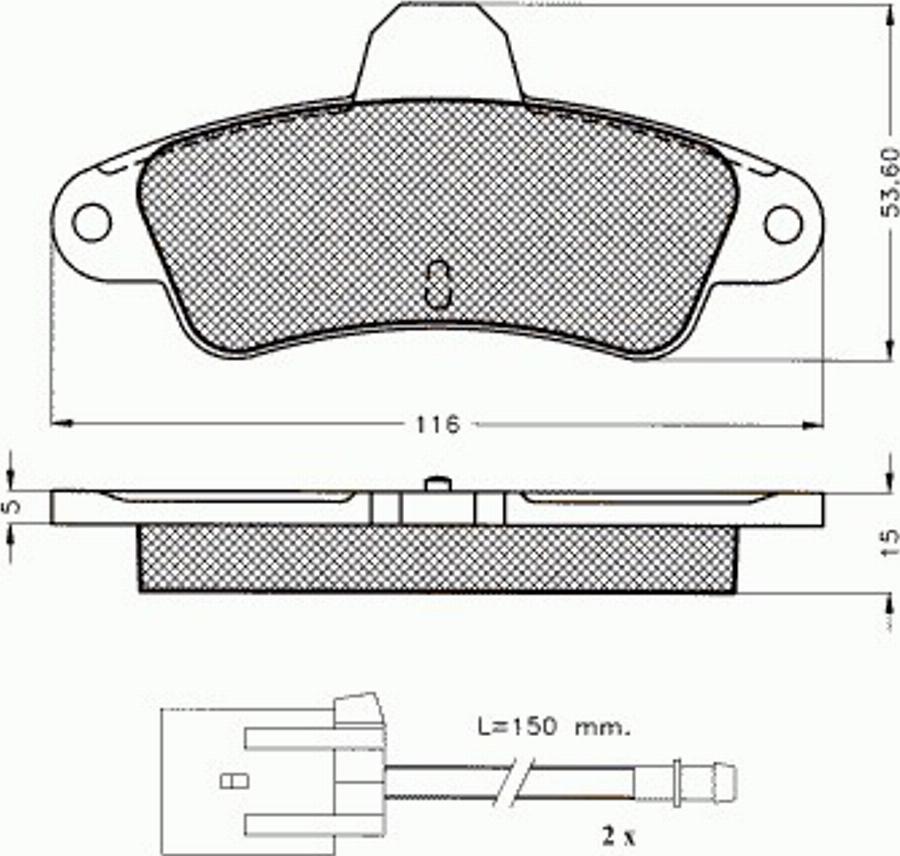 Pex 7.357 - Kit pastiglie freno, Freno a disco autozon.pro