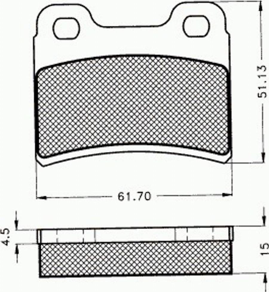 Pex 7364 - Kit pastiglie freno, Freno a disco autozon.pro