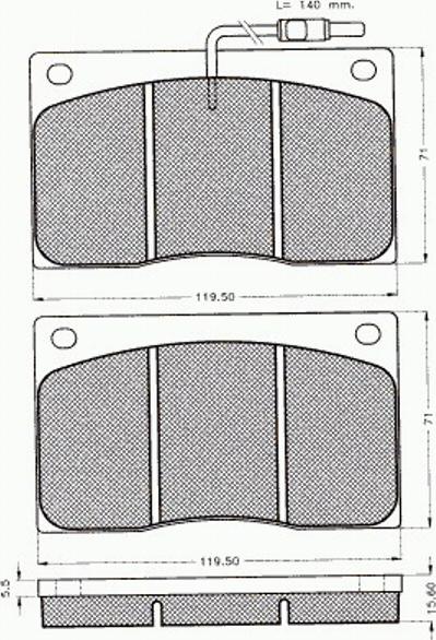 Pex 7314 - Kit pastiglie freno, Freno a disco autozon.pro