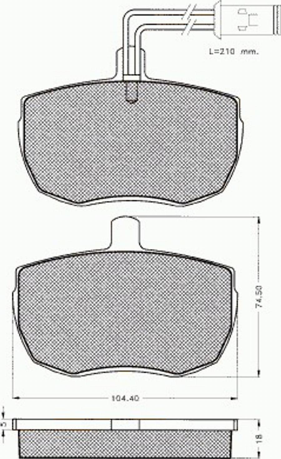 Pex 7.318 - Kit pastiglie freno, Freno a disco autozon.pro