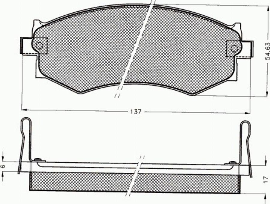 Pex 7384 - Kit pastiglie freno, Freno a disco autozon.pro