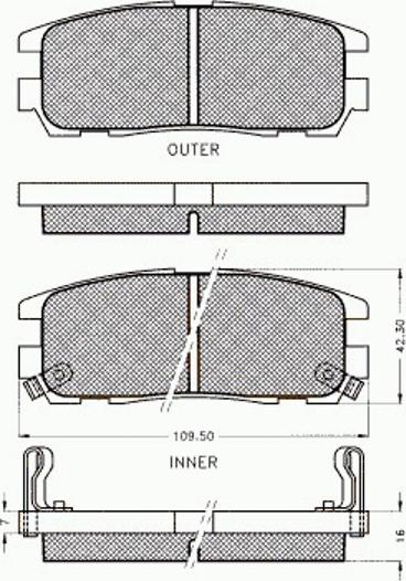 Pex 7.388 - Kit pastiglie freno, Freno a disco autozon.pro