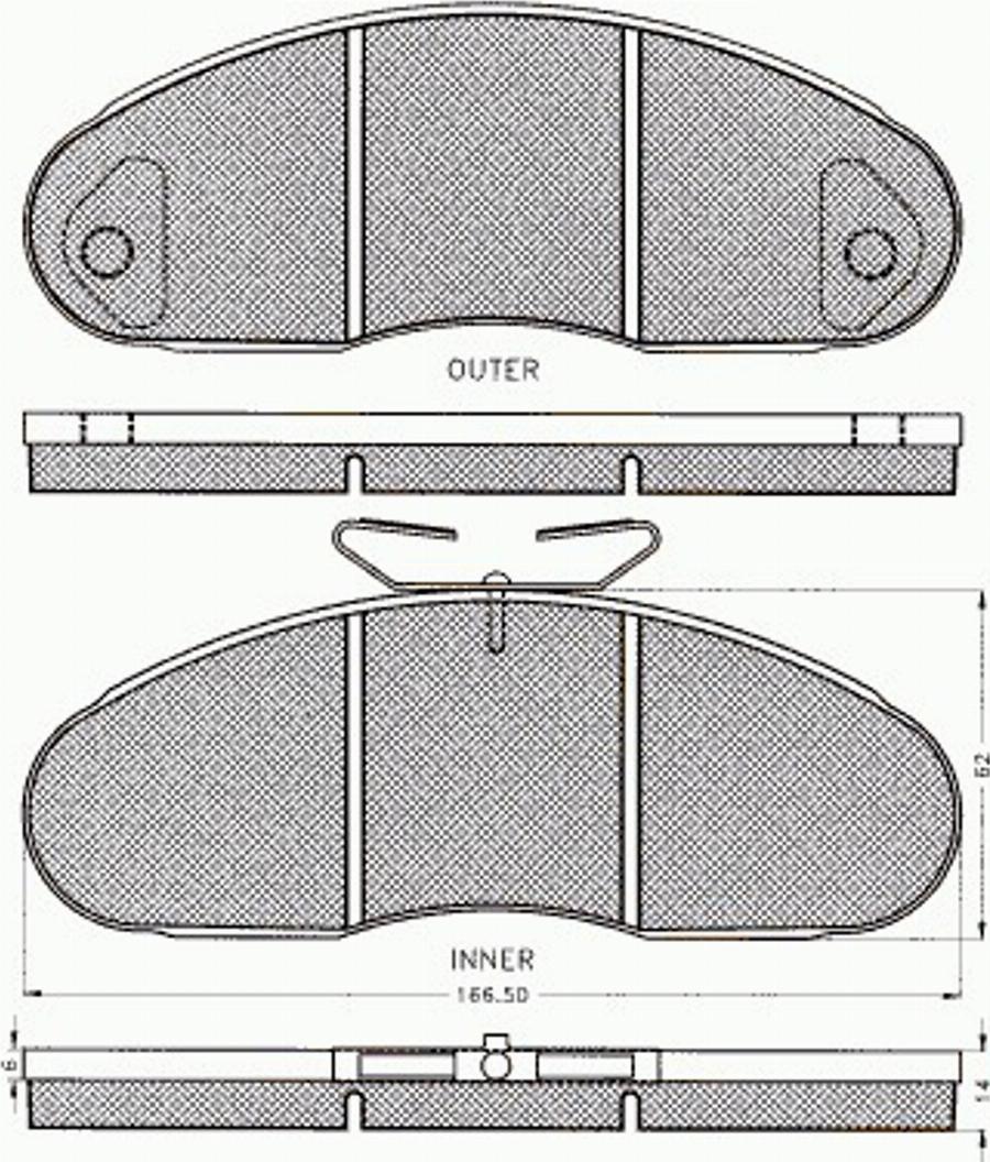 Pex 7339 - Kit pastiglie freno, Freno a disco autozon.pro