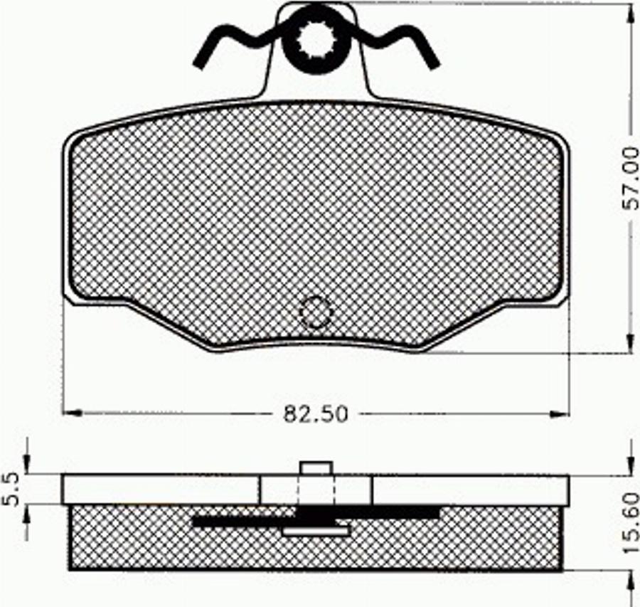 Pex 7.335 - Kit pastiglie freno, Freno a disco autozon.pro