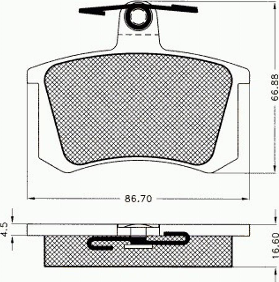 Pex 7.332 - Kit pastiglie freno, Freno a disco autozon.pro