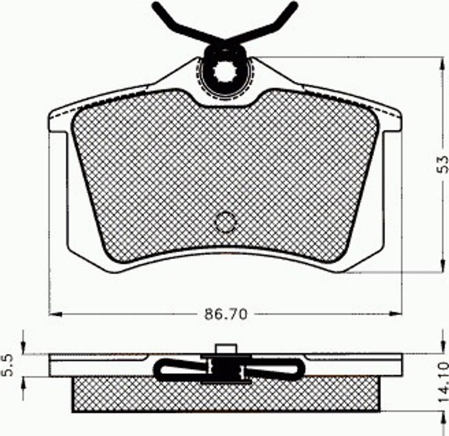 Pex 7375 - Kit pastiglie freno, Freno a disco autozon.pro