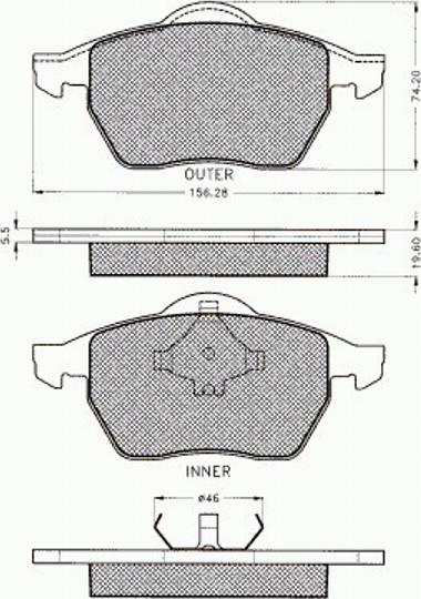 Pex 7.295 - Kit pastiglie freno, Freno a disco autozon.pro