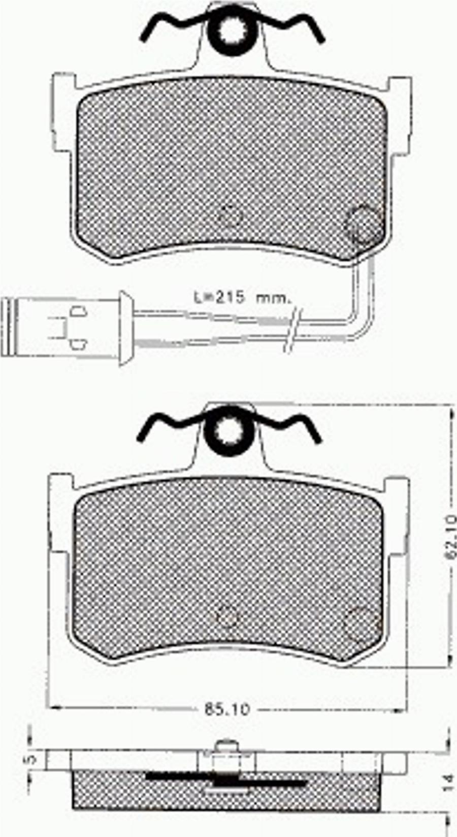 Pex 7246 - Kit pastiglie freno, Freno a disco autozon.pro