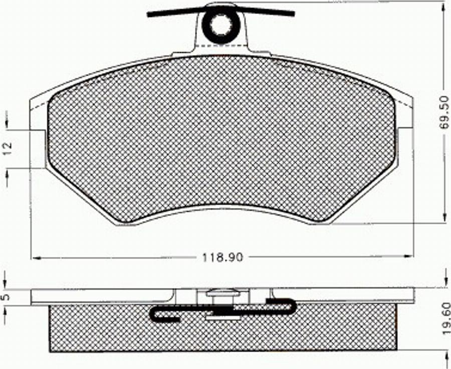 Pex 7240 - Kit pastiglie freno, Freno a disco autozon.pro