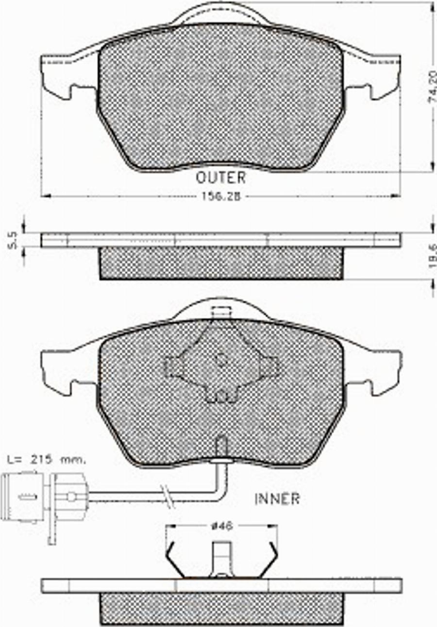 Pex 7.259S - Kit pastiglie freno, Freno a disco autozon.pro