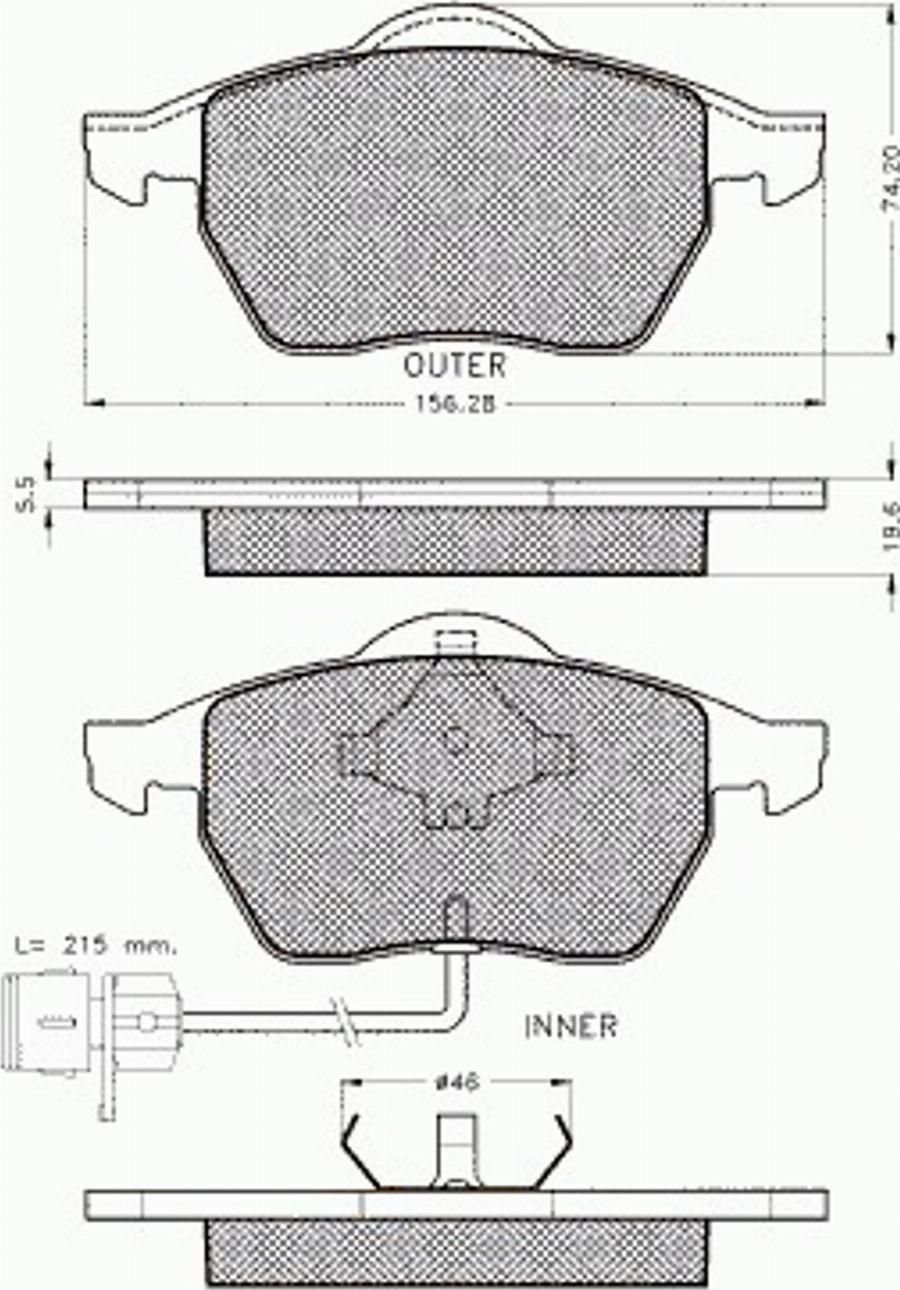 Pex 7.259 - Kit pastiglie freno, Freno a disco autozon.pro