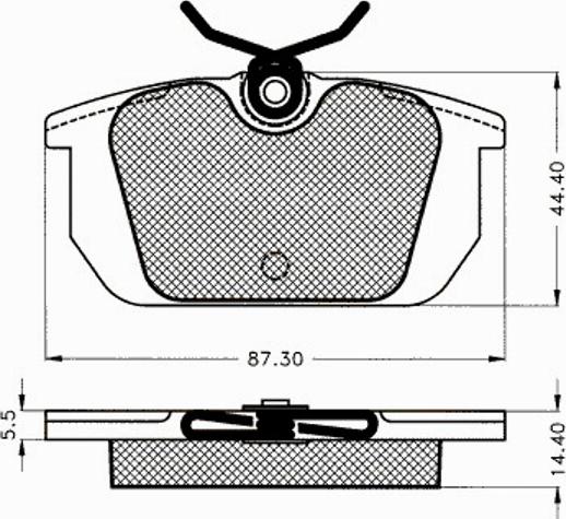 Pex 7256S - Kit pastiglie freno, Freno a disco autozon.pro