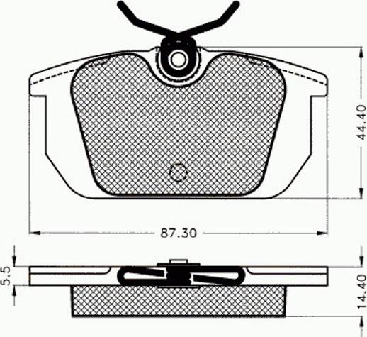 Pex 7.256 - Kit pastiglie freno, Freno a disco autozon.pro