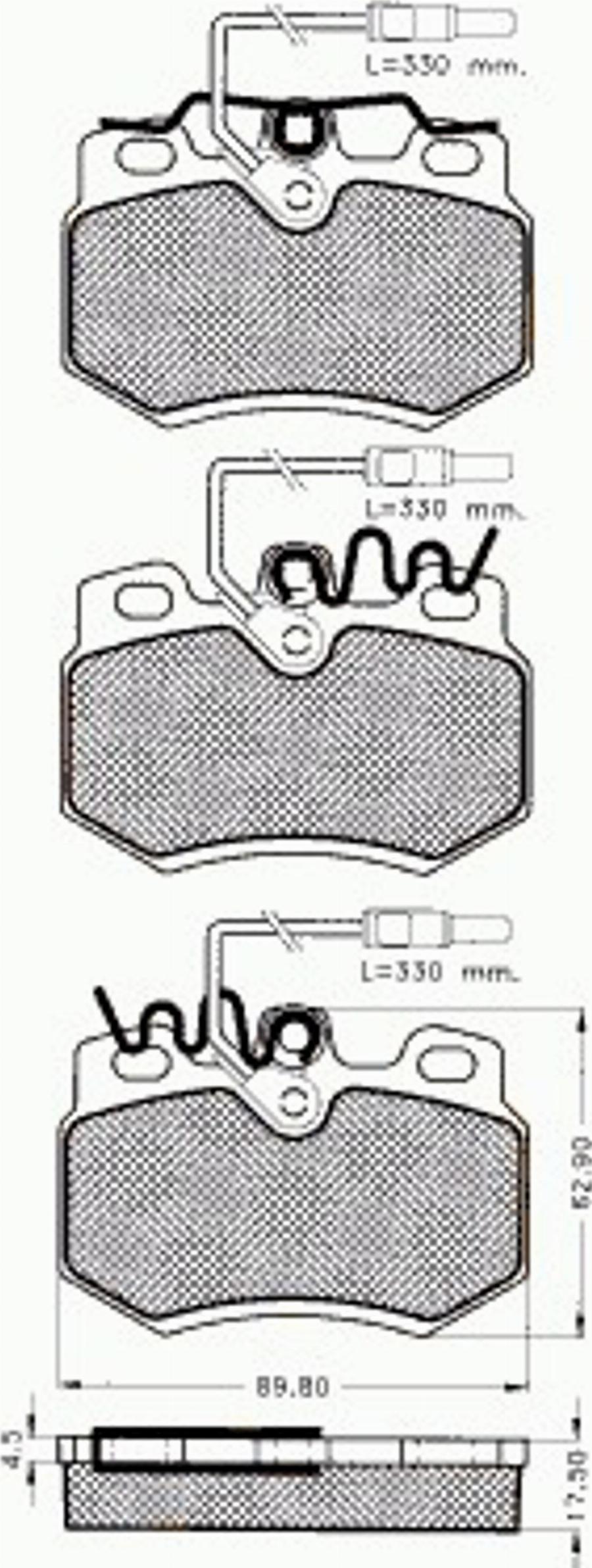 Pex 7251 - Kit pastiglie freno, Freno a disco autozon.pro