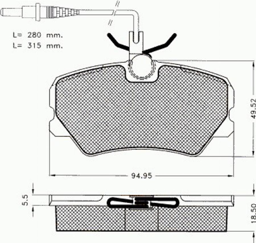 Pex 7252 - Kit pastiglie freno, Freno a disco autozon.pro