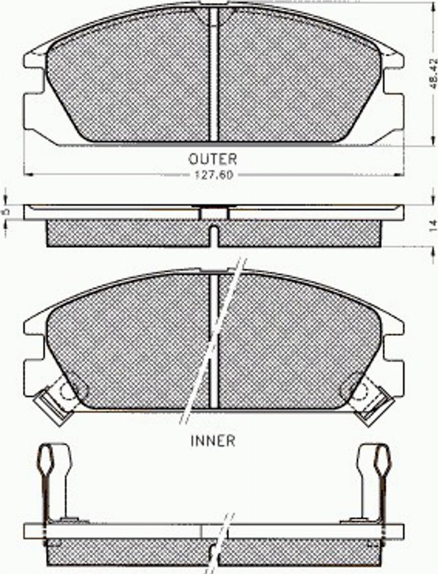 Pex 7264 - Kit pastiglie freno, Freno a disco autozon.pro