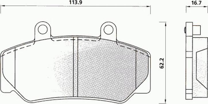 Pex 7202 - Kit pastiglie freno, Freno a disco autozon.pro